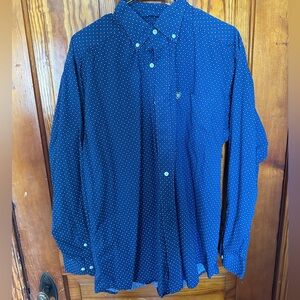 Men’s Ariat Navy Long Sleeve Button down